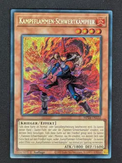 Kampfflammen-Schwertkampfer MP24-DE132 Secret Rare Deutsch NM YUGIOH - Image 1