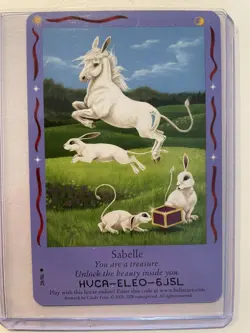 Bella Sara Collectable Card SABELLE 28/86 Magical Friends Card Great Condition - Image 1