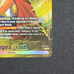 Vegeta: Youth FB08-092 SR Full Art Foil Bandai Battle Card Dragon Ball Super - Image 4