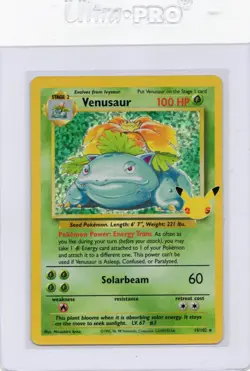 Pokemon TCG Celebrations Venusaur Holo Rare Card #15/102 Classic Collection - Image 1