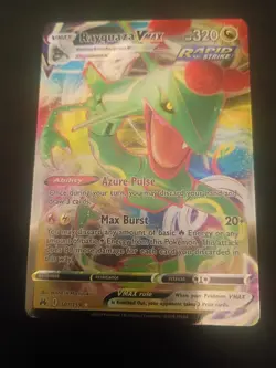 Pokemon TCG Rayquaza VMAX Crown Zenith Holo Ultra Rare Card 101/159 Nm - Image 1