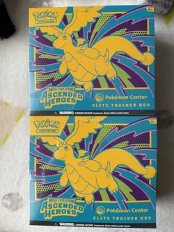 2 x Pokemon TCG Ascended Heroes Pokemon Center ETB IN HAND Sealed - Image 1