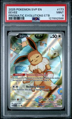 PSA 9 - EEVEE - 173/131 PRISMATIC EVOLUTIONS ELITE TRAINER BOX POKEMON - Image 1