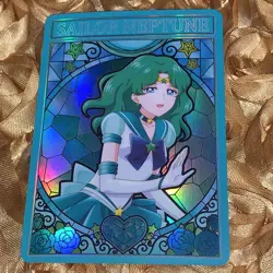 Sailor Neptune Sailor Moon Goddess Story Sexy Anime Waifu Foil Card Doujin ACG - Image 1