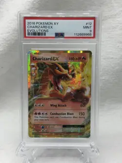 Pokemon TCG Charizard EX 12/108 XY Evolutions Ultra Rare Holo Card PSA 9 - Image 1