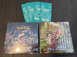 Pokemon Card Scarlet ex & Violet ex sv1S sv1X Booster Box Set w/promo Japanese - Image 1