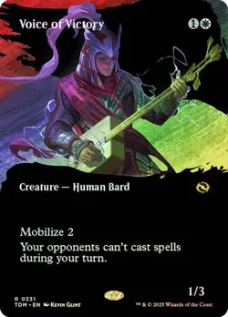 MTG ** FOIL ** Voice of Victory (Borderless) - Tarkir: Dragonstorm - R 0331 - Image 1