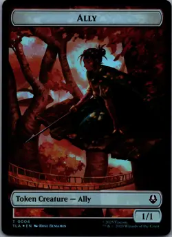 Ally // Clue [Token Foil] 4 MTG Avatar The Last Airbender Uncommon Token Foil NM - Image 1