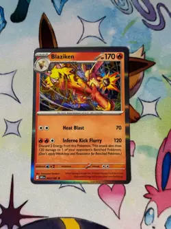 Pokemon TCG Destined Rivals - Blaziken 042/182 Holo NM - Image 1