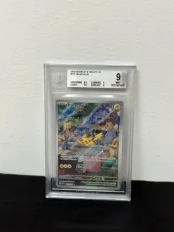 2023 Pokemon Scarlet & Violet 151 Pikachu #173 Illustration Rare BGS 9 - Image 1
