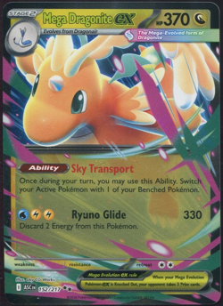 Mega Dragonite Ex 152/217 Ascended Heroes Holo Pokemon Card TCG NM - Image 1