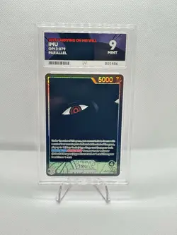 One Piece Imu OP13-079 2025 Carrying On His Will English Parallel Ace Mint 9 - Image 1