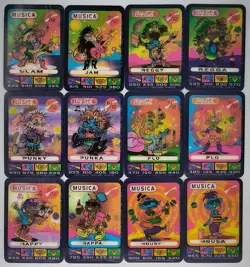 SPACIX lenticular card complete set MUSICA 12/12 Coca-Cola Coke Trema 1996 - Image 1