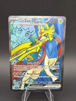 Pokemon TCG Hops Zacian EX Full Art Holo Card 176/159 Journey Together - Image 1
