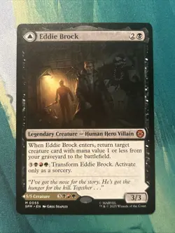 MTG - Eddie Brock/ Venom Lethal Protector 0055 (M) Spider-Man Regular TCG - Image 1