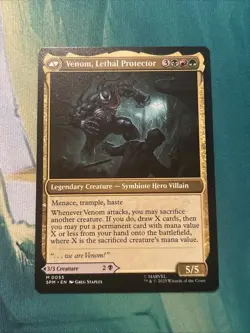 MTG - Eddie Brock/ Venom Lethal Protector 0055 (M) Spider-Man Regular TCG - Image 2