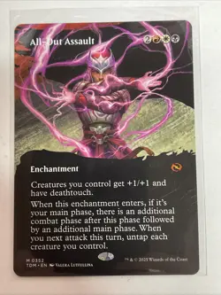 All-Out Assault (Borderless) Tarkir: Dragonstorm #353 Mythic - Image 1