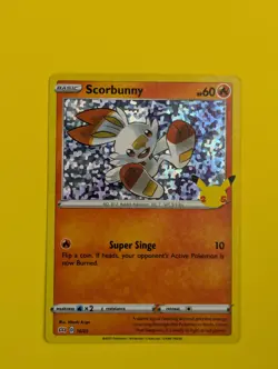 Scorbunny - 16/25 - 25th Anniversary Holo Promo - Pokemon Card - NM - Image 1