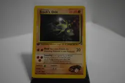 Pokemon TCG - Brock's Onix 021/132 Gym Heroes 1st Edition - NM - Image 1