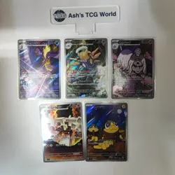 Toxtrici Shedinja Houndstone Garganacl Helioptile AR 5Set ⑧ Pokemon Card JPN - Image 1