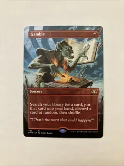 MTG / Gamble / DMR / #433 / Regular (Borderless) / Rare / NM Pack Fresh - Image 1