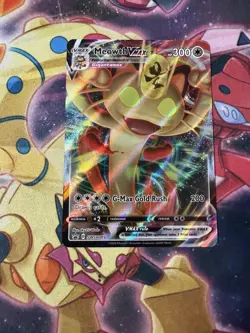 Pokemon TCG - MEOWTH VMAX - SWSH005 - FULL ART PROMO - SWORD & SHIELD 2020 - Image 1