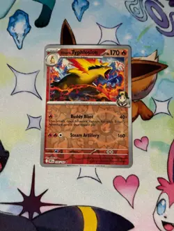 Pokemon TCG Destined Rivals - Ethan's Typhlosion 034/182 Reverse Holo NM - Image 1