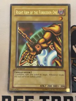 Right Arm Of The Forbidden One LOB-E099 1st Edition Ultra Rare Yu-Gi-Oh! VLP - Image 3