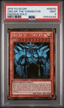 Obelisk the Tormentor PGLD-EN030 Premium Gold Unlimited - Image 1