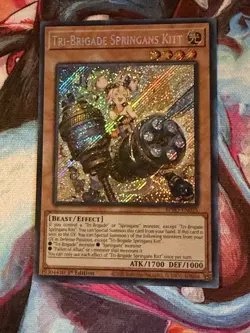 Yugioh! Tri-Brigade Springans Kitt BPRO-EN025 Burst Protocol 1st Edition NM - Image 1
