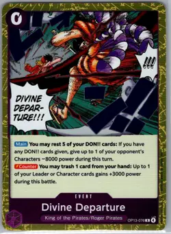 Divine Departure OP13-076 English Carrying On His Will - One Piece Card - NM - Image 1