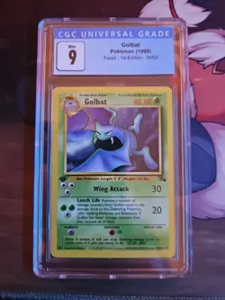 Pokemon TCG Golbat Fossil 1st Edition Uncommon Card 34/62 CGC 9 - Image 1