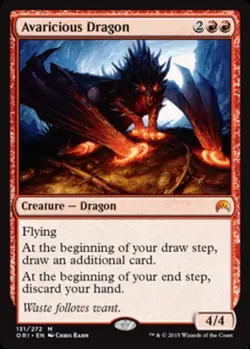 1 x Avaricious Dragon - Magic Origins - Moderate Play - MTG - Image 1
