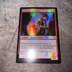 Young Pyromancer FOIL - Eternal Masters - MTG Magic the Gathering - LP - Image 1