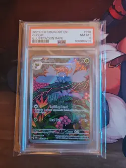 Pokemon Obsidian Flames Gloom Illustration Rare IR 198/197 SV03 PSA 8 - Image 1