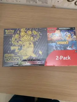 Pokemon Surging Sparks ETB & Booster Bundle Costco 2-pack Sealed New IN HAND UK - Image 1