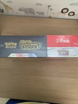 Pokemon Surging Sparks ETB & Booster Bundle Costco 2-pack Sealed New IN HAND UK - Image 2