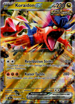 Pokemon Temporal Forces - KORAIDON EX - DOUBLE RARE - 120/162 - NM/M - Image 1