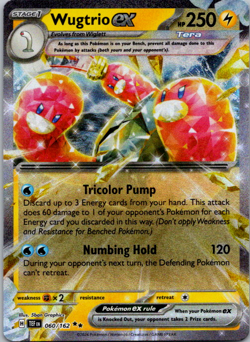 Wugtrio ex - 060/162 - Pokemon Temporal Forces Ultra Rare Card NM - Image 1