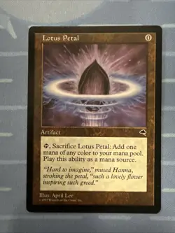 Lotus Petal - Tempest - Magic The Gathering - Vintage 1997 - Image 1