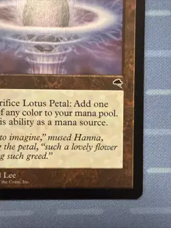 Lotus Petal - Tempest - Magic The Gathering - Vintage 1997 - Image 4