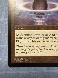 Lotus Petal - Tempest - Magic The Gathering - Vintage 1997 - Image 5