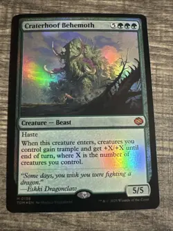 Craterhoof Behemoth #0138, Tarkir: Dragonstorm (TDM), Foil - Image 1