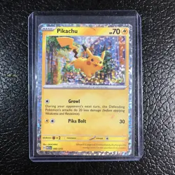 Pikachu McDonald's 2023 Pokemon Card 006/015 Foil Holo Happy Meal Match Battle - Image 1