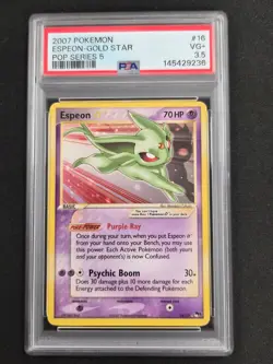 2007 POKEMON POP SERIES 5 #16 ESPEON-GOLD STAR PSA 3.5 - Image 1