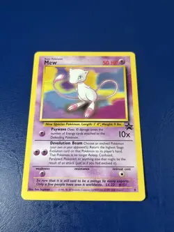 Mew Black Star Promo 8 Pokemon Card MP - Image 1