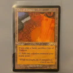 Magic: The Gathering City of Traitors Land Card 1998 Wizards of the Coast - Image 1