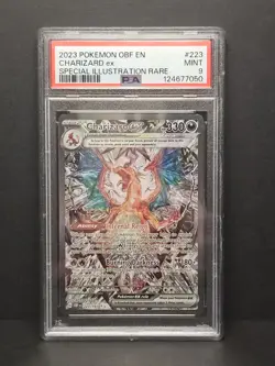 2023 Pokemon S&V Obsidian Flames Charizard ex #223/197 PSA 9 MINT - Image 1