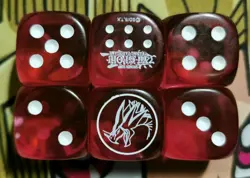 1x Dragons of Legend Wurfel/Dice Farbe Rot (Hermos) DLCS Yu-Gi-Oh! - Image 1