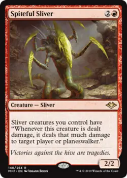 MTG Modern Horizons Spiteful Sliver Magic the Gathering Card NM-MINT, PACK FRESH - Image 1